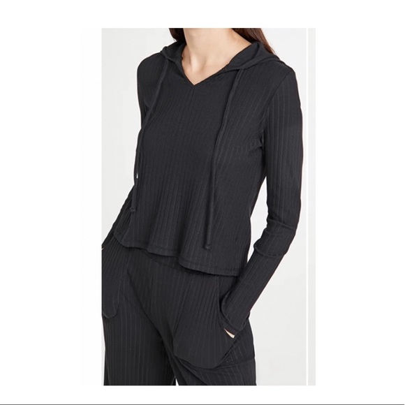 Yummie Ribbed Lightweight Hoodie - Picture 2 of 8